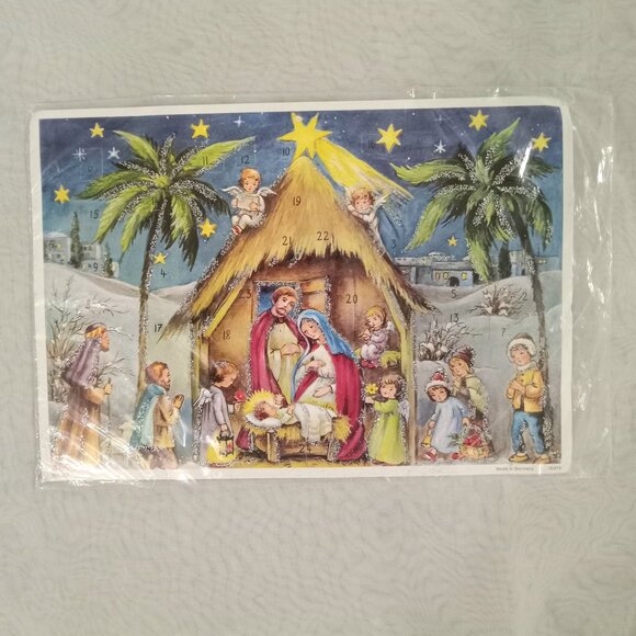 Vintage Korsch Verlag Nativity Advent Calendar Germany - Picture 1 of 6